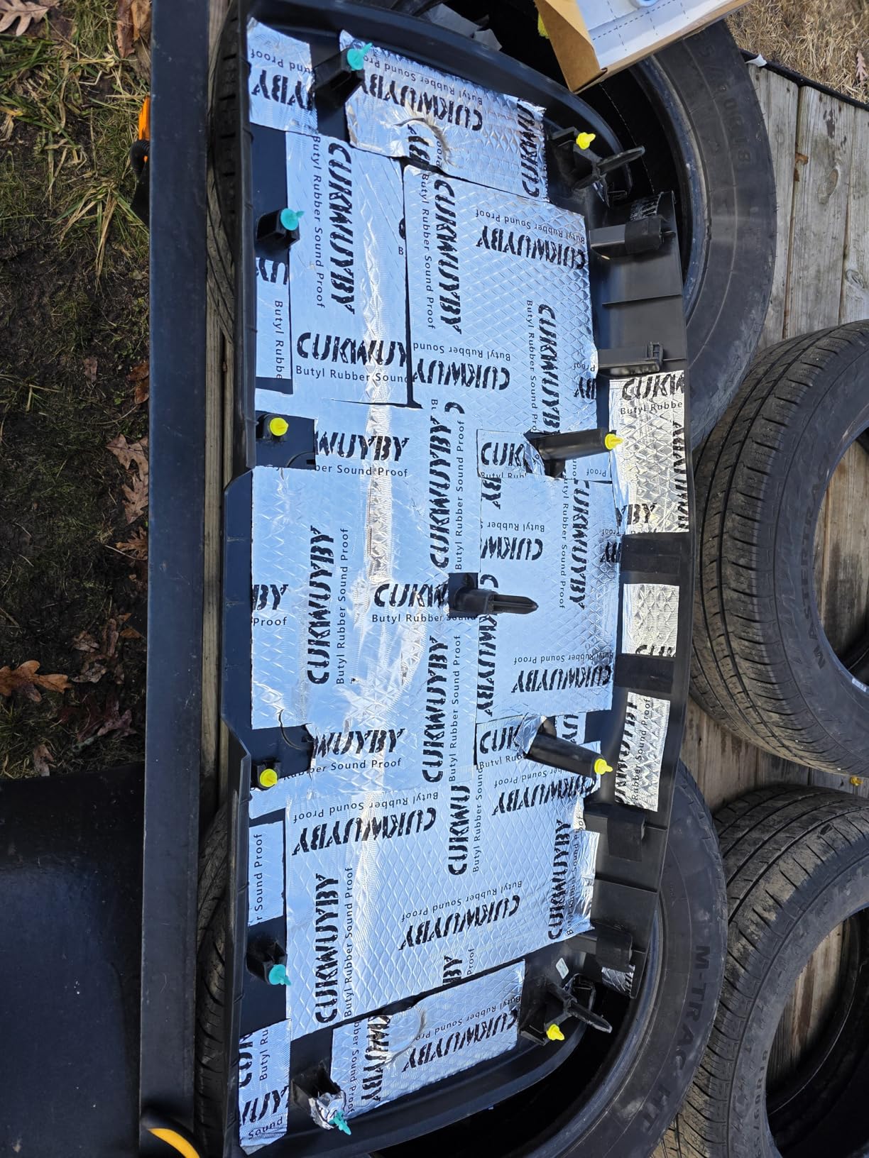 CUKWUYBY Butyl Sound Deadening Mat - 80 Mil 3-Layer 36 Sq Ft Self-Adhesive 8