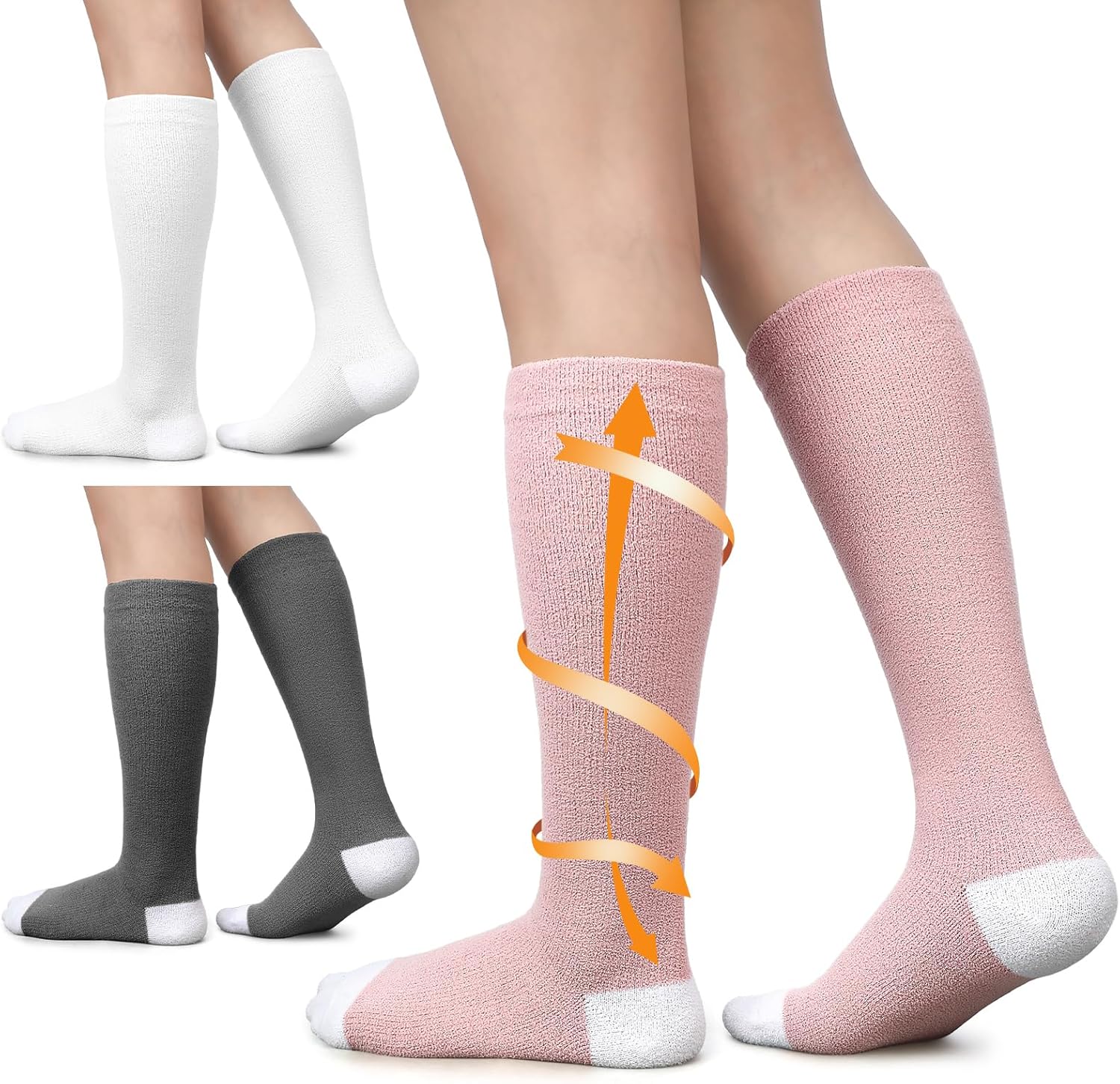 Toulite 3 Pairs Women Compression Socks 815 Mmhg Soft Cozy