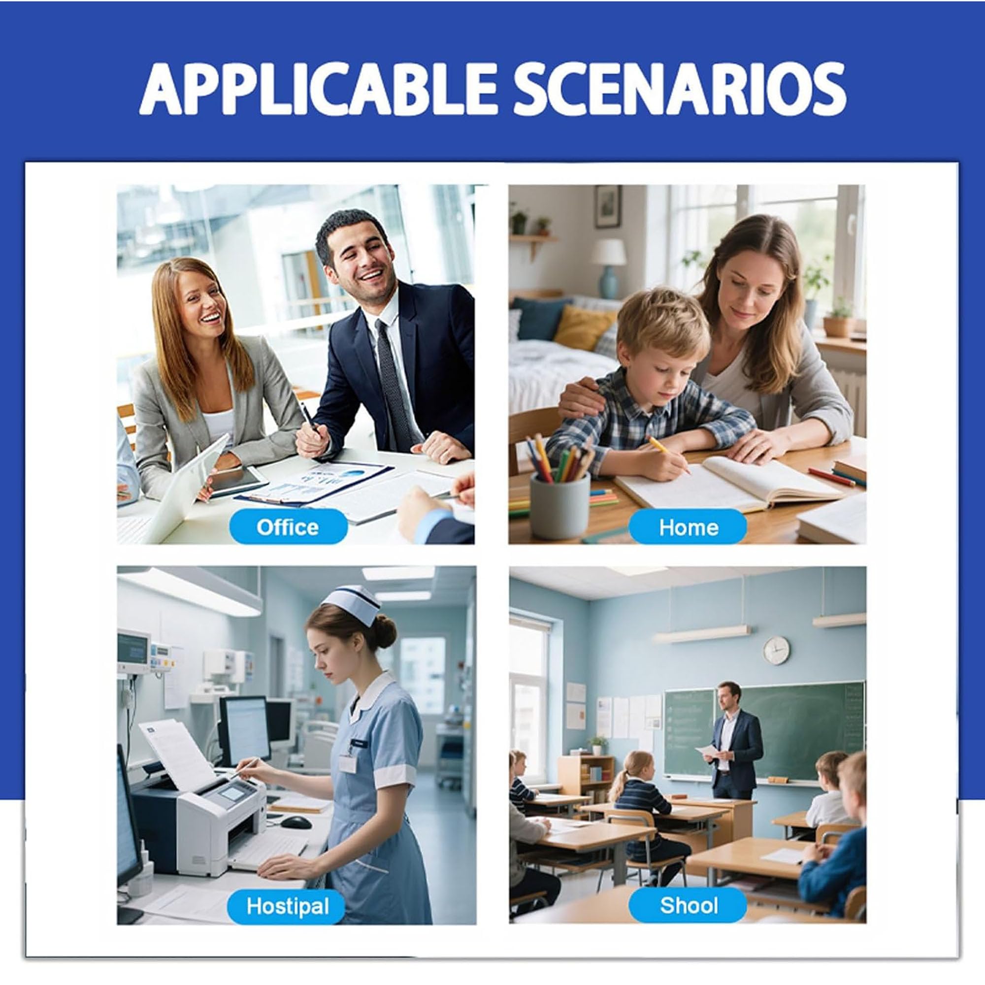 Compatibile con le cartucce toner M28-M31, funziona con le stampanti multifunzione per HP LaserJet Pro M15w/15a/MFP M28w/M28a/M31w, con chip, stampa ad alta definizione,Black-2pcs