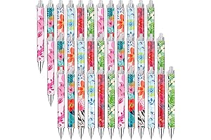 Floral Pens: 42-Piece Tropical Pens Set for Women and Girls