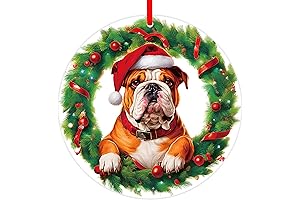 Captivating Bulldog Christmas Ornament: A Festive Addition to Your Holiday Décor