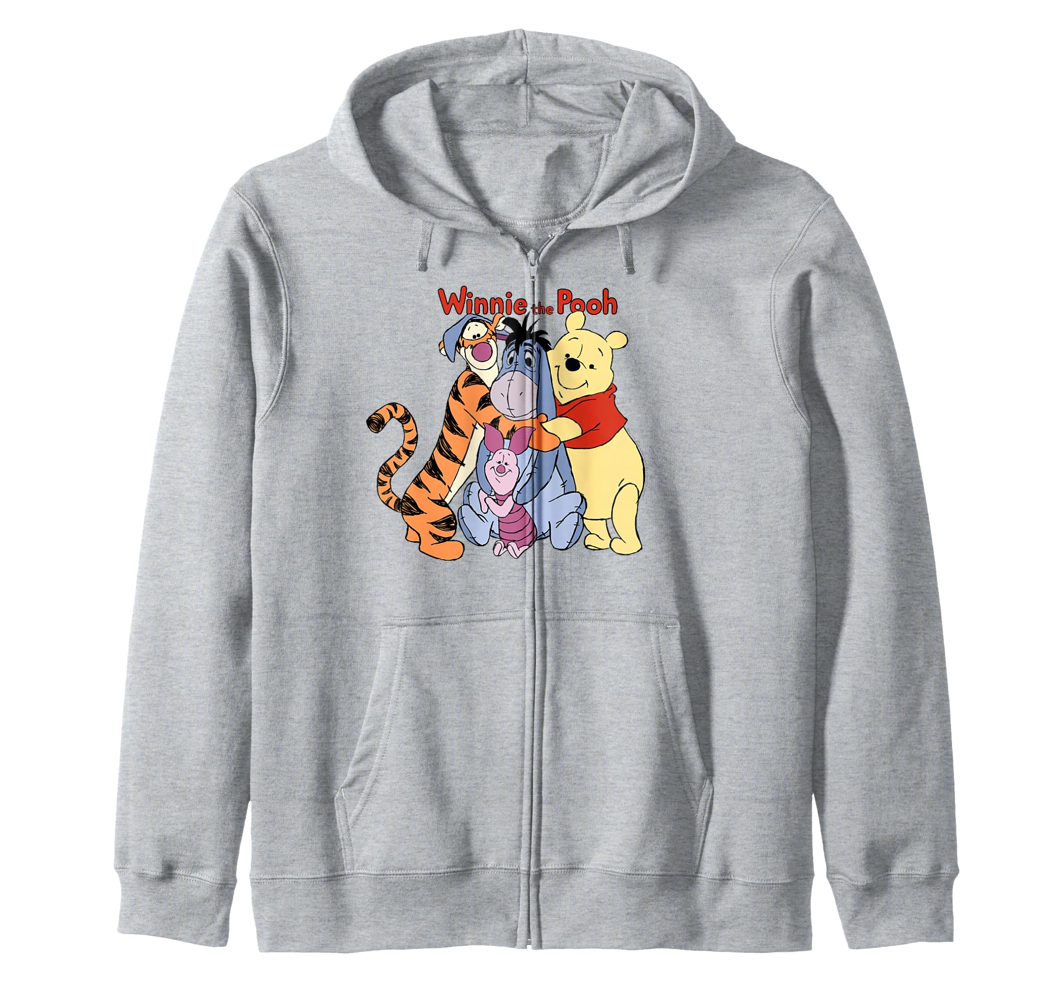 Disney Winnie The Pooh Group Shot Hug Zip Hoodie