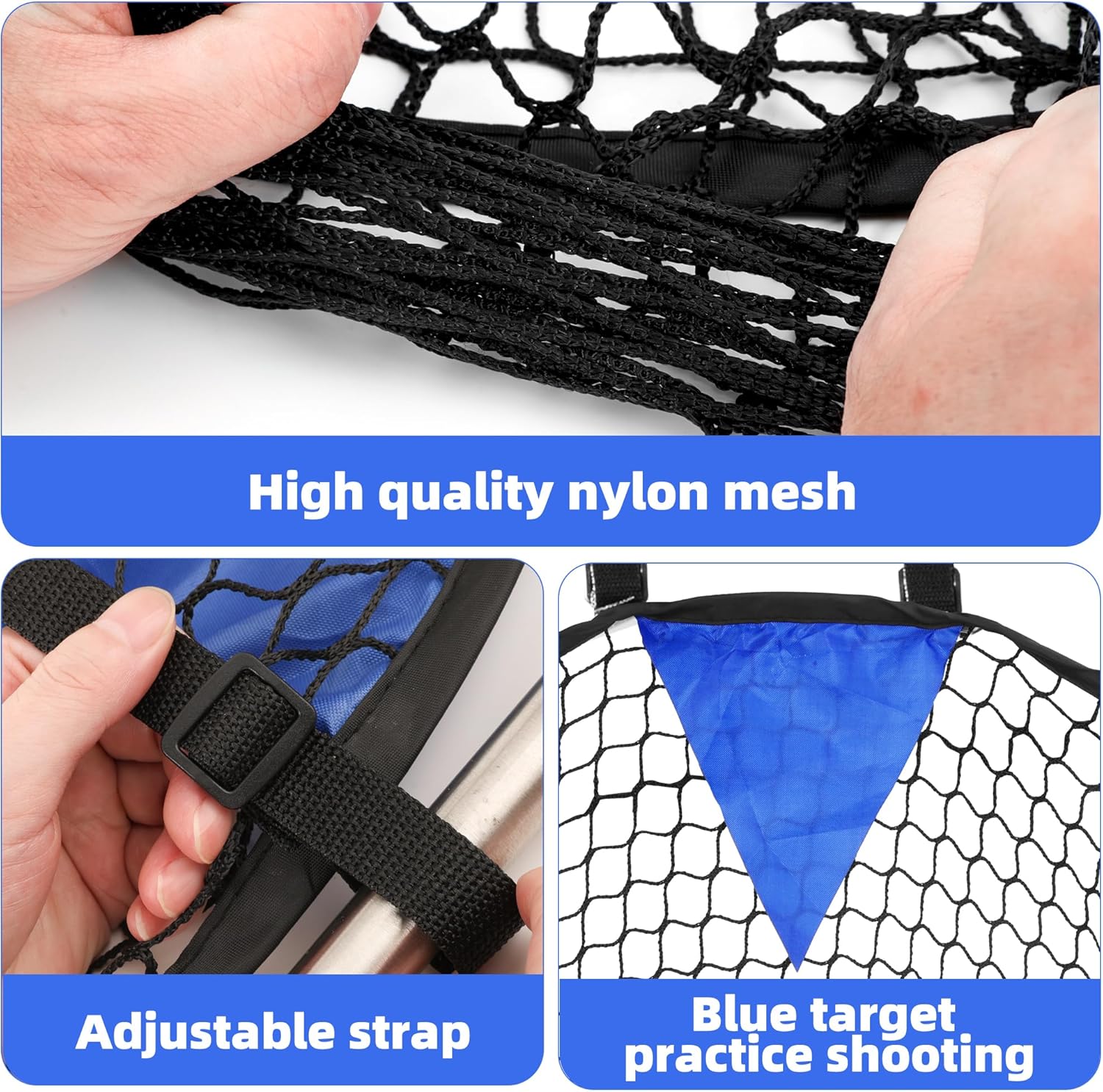 Condition photo showing New/Like New for UNIFAMILY 2PCS Top Bins Soccer Target Goal Net, Conner Soccer Goal Target Net for Practice Shooting, Soccer Targets for Goals Training, Soccer Training Net for Shooting Accuracy Practice
