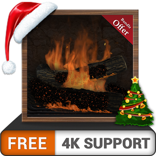 chimenea decente de alta definición gratis: disfrute de las vacaciones navideñas frescas en invierno en su televisor HDR 4K, TV 8K y dispositivos de fuego como fondo de pantalla, decoración para las v