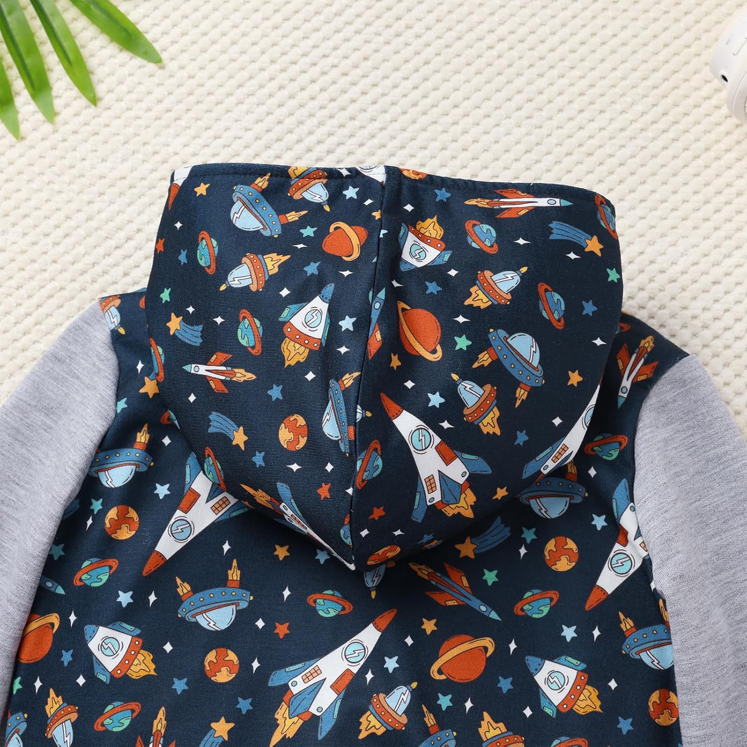 ODASDO Toddler Kids Baby Boys Hooded Sweatshirt with Kangaroo Pocket Cartoon Print Hoodies Pullover Long Sleeve Coat