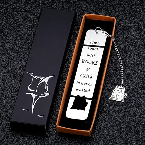 Miniatura 7 de Marcadores de gatos para mujeres y hombres, bonitos marcadores para amantes de los gatos, regalos para amantes de los libros, rellenos de calcetines