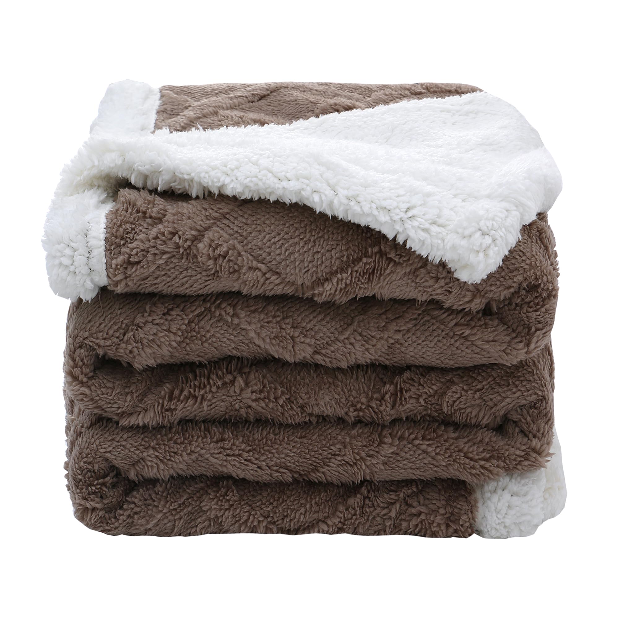 Manta de Lana Sherpa, Mantas sólidas Gruesas, Suaves y esponjosas y esponjosas para Adultos, niños, bebés, Manta de Tela de Terciopelo Doble de Felpa de 100 x 150 cm para sofá Cama y sofá