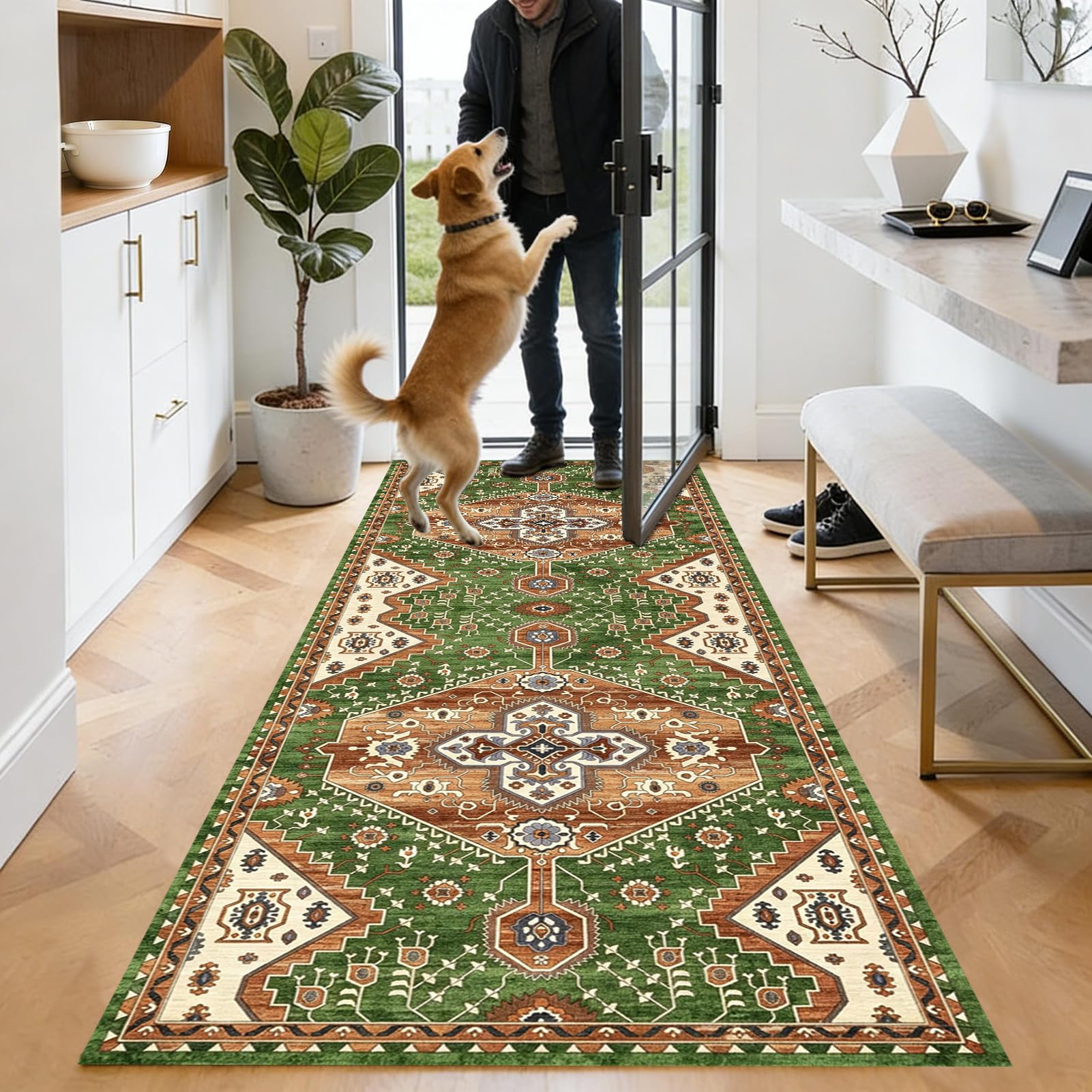 Tapis de Couloir Long, Tapis pour Cuisine Devant évier 40 x 400 cm