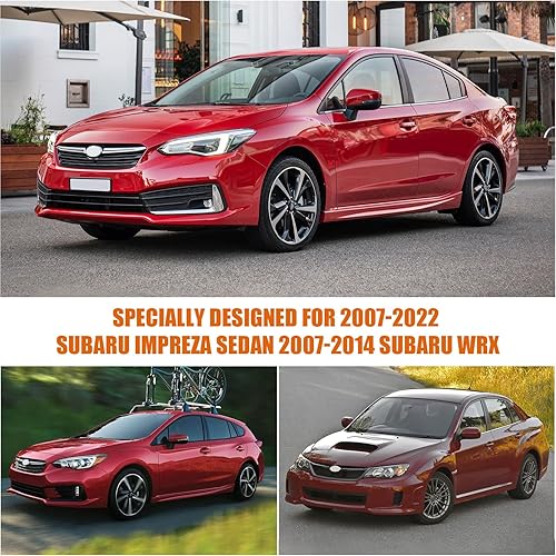 Miniatura 7 de Fundas impermeables de repuesto para Subaru Impreza Sedán 2007-2022, 6 capas para todo tipo de clima, con puerta con cremallera y bandas resistentes