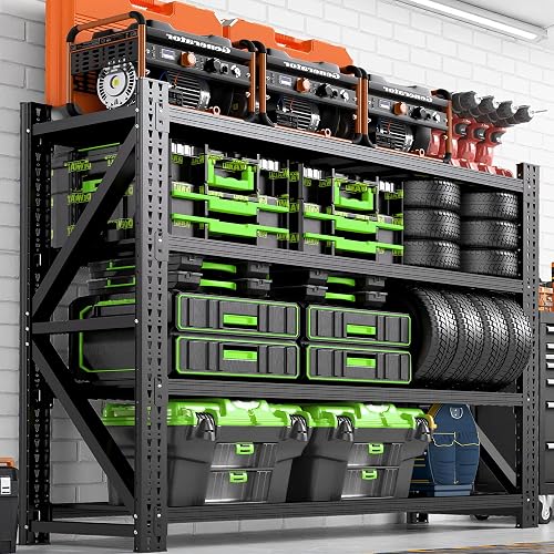 Yukimo Heavy Duty Garage Storage Shelves product photo (Garage & Utility Shelving) — ScooterReviewPro review