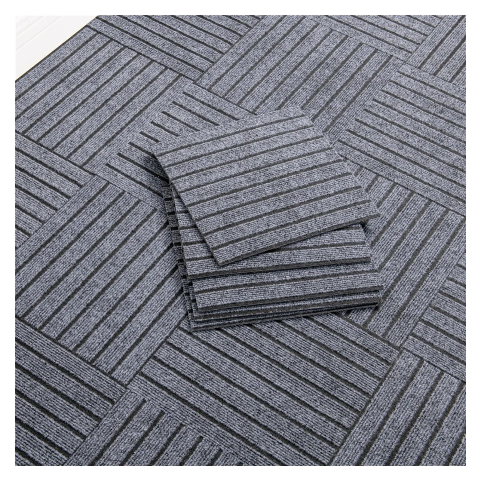 Dalles de moquette autocollantes, Dalles de moquette autocollantes à décoller et coller multicolores 30x30 cm 10/20 pièces(Green,30x30-20pcs)
