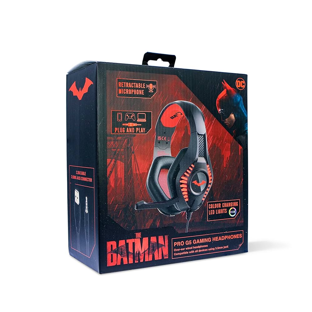 OTL Technologies DC1029 Batman Pro G5 Gaming Headphones