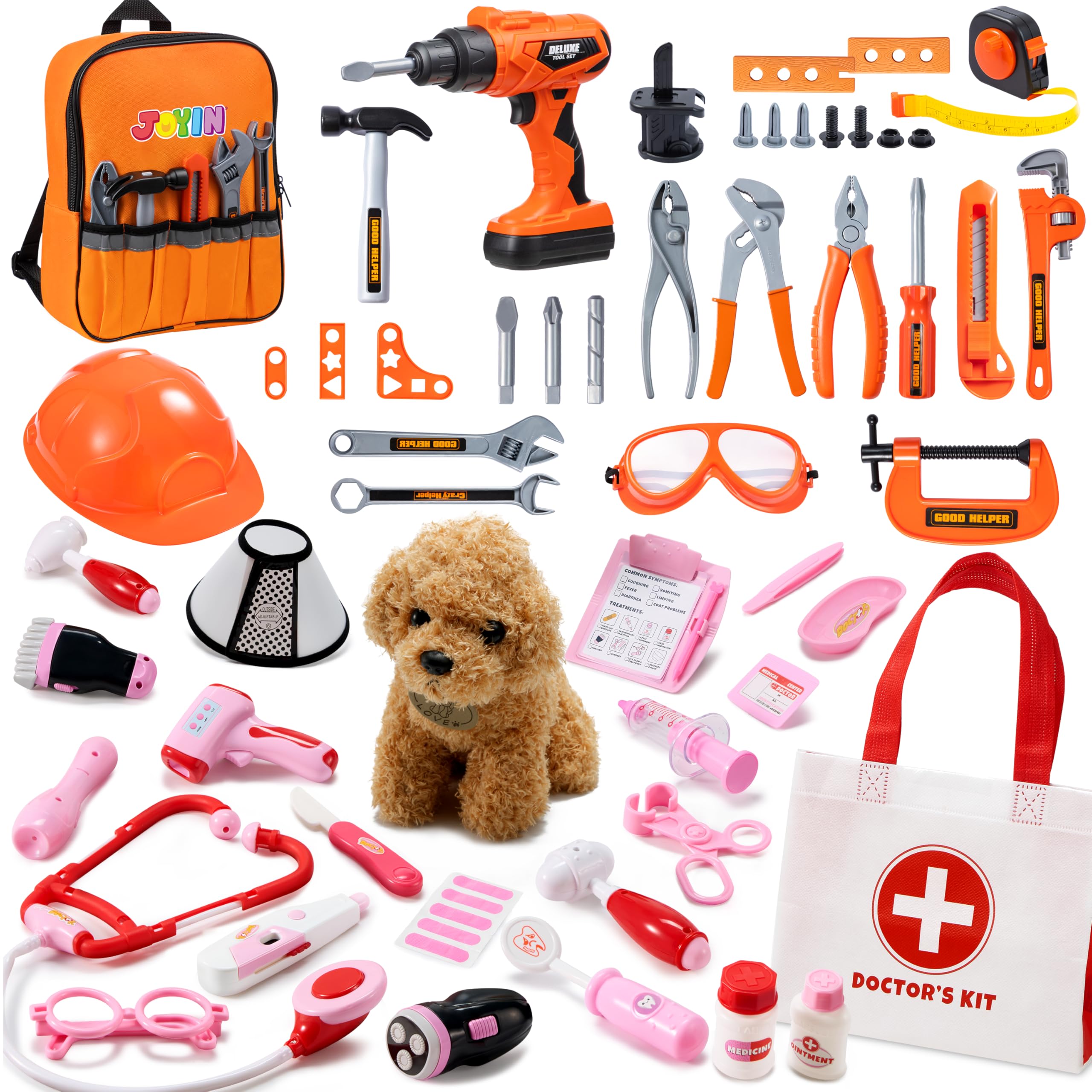 Amazon.com: JOYIN 32 PCS Kids Tool Set and SYNCFUN 22 PCS Doctor