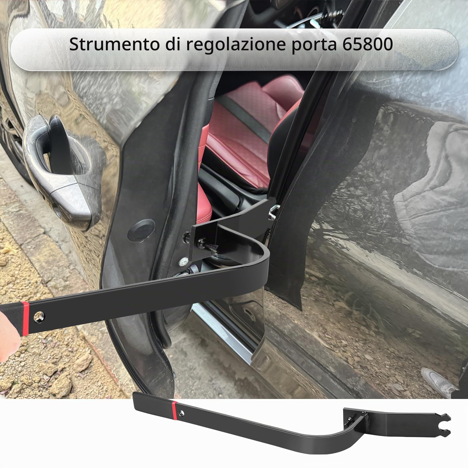 Strumento di regolazione della porta aggiornato 65800, strumento di allineamento della porta dell'auto regola le cerniere delle porte per la maggior parte di tutte le auto e camion leggeri