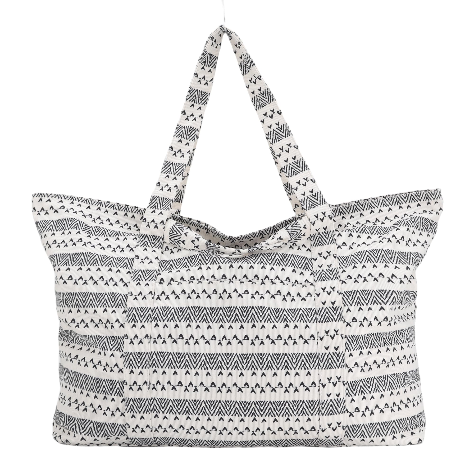 UERRUAM Extra Large Beach Bag for Women,Big Weekender Tote with Zipper and Pocket for Overnight Trip,Washable Corduroy Fabric