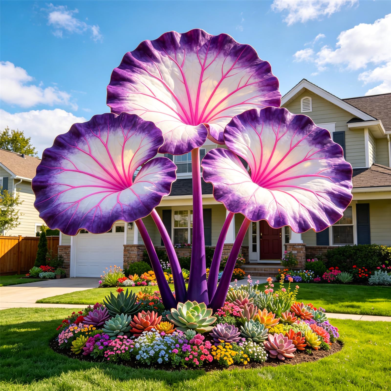 Giant Elephant Ear Bulbs for Planting-Hardy Perennial,Excellent Display,Large Foliage,Beginner Friendly-10bulbs-F