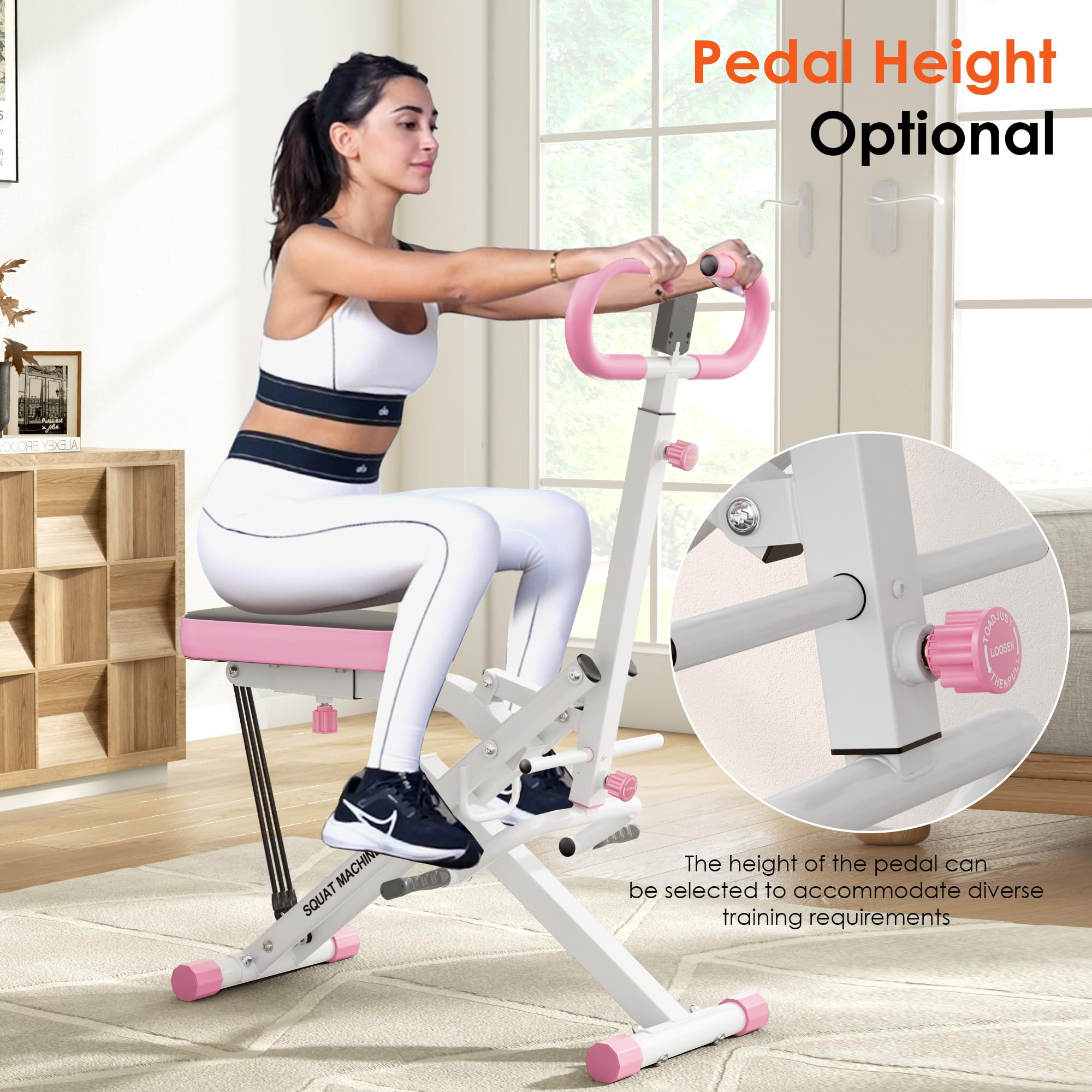 Snapklik.com : SogesHome Squat Machines Rowing Machine, Foldable & Full ...