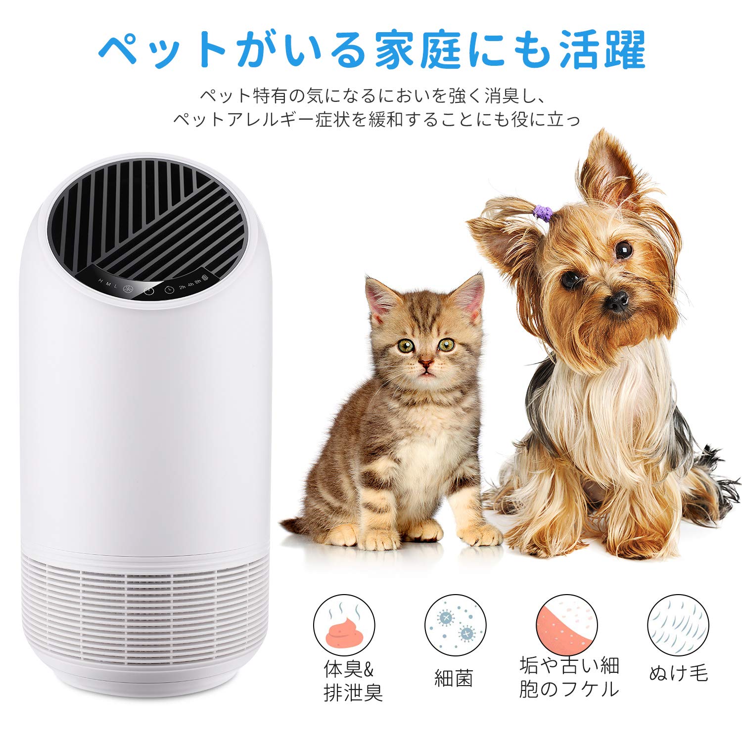 Amazon.co.jp: 空気清浄機 Japgor 小型空気清浄機 花粉対策 強化集塵