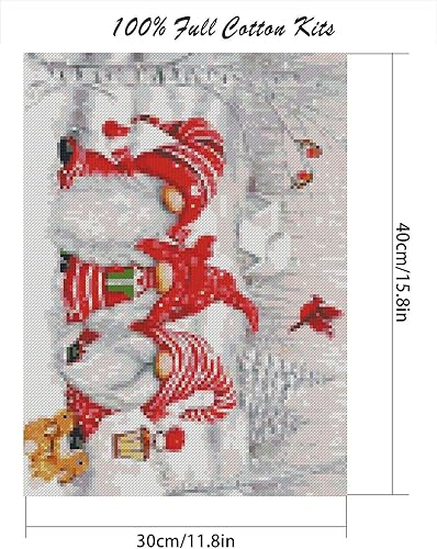 Miniatura 2 de Kits estampados de punto de cruz para adultos principiantes, bolsa de punto de cruz para principiantes y adultos, bolsa de bordado, manualidades