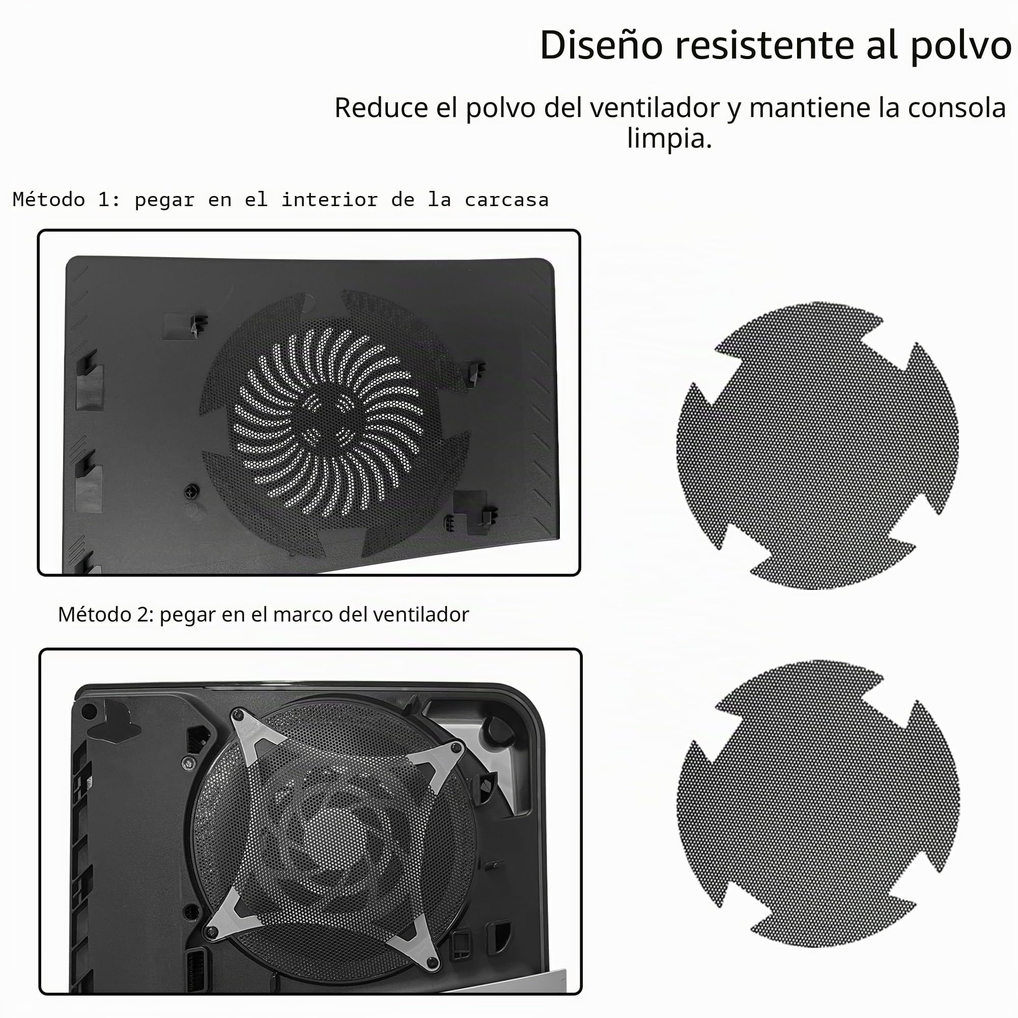 DOBEWINGDELOU Placa frontal para PS5 Pro Disc Edition con ventilación y filtro de polvo, cubierta ABS a prueba de polvo, carcasa lateral de repuesto