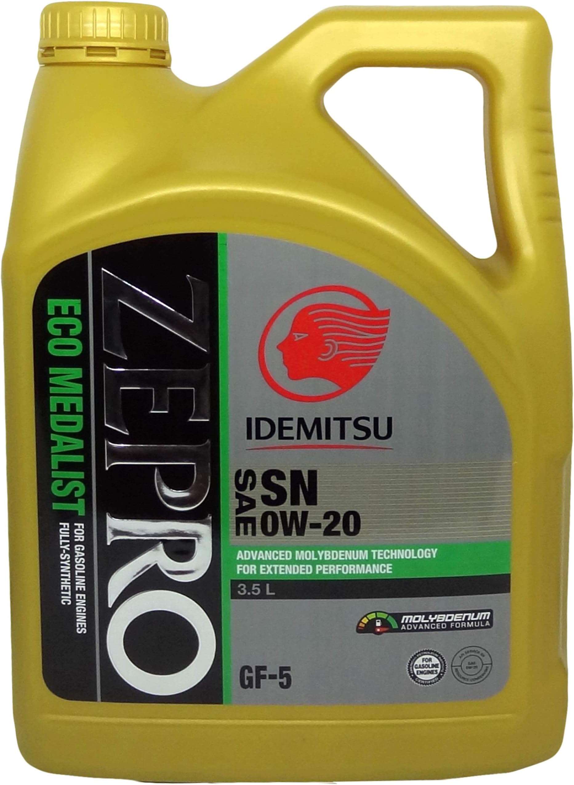 Idemitsu ZEPRO with Advanced Molybdenum SAE 0W-20 Fully Synthetic Petrol and Diesel Engine Oil for Truck (3.5 L)