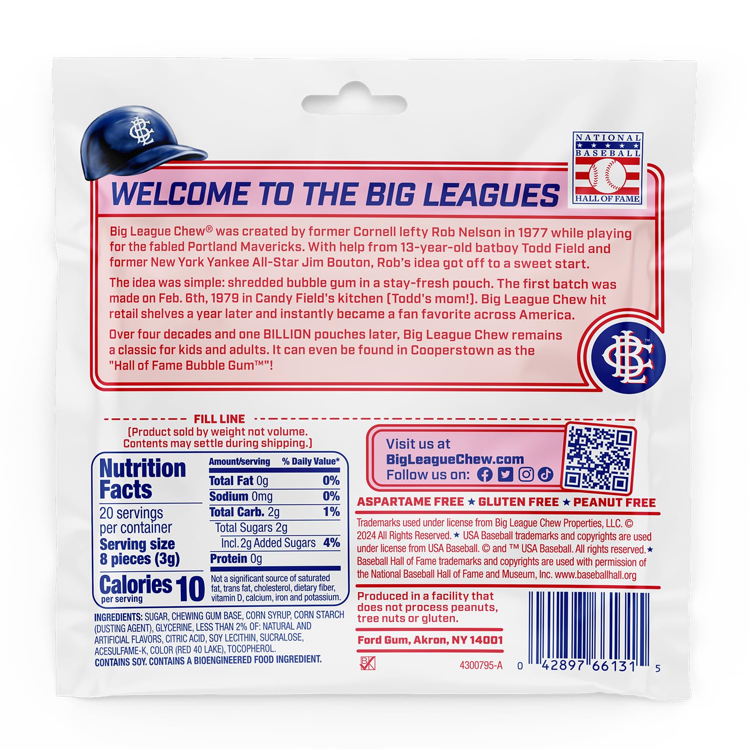 New! Big League Chew Punch Out Pink Lemonade Bubble Gum - Sweet and Tart Flavor Burst | Ideal for Baseball Games, Teams, Concessions, Parties, and More | Pack of 12 Bags (2.12oz Each) - Image 2