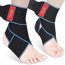Orthopaedic Anklet – 2 Pieces, Sports Ankle Support, Sports Distortion Ankle Support for Men and Women, Adjustable Breathable for Ligaments, Tendons, Sports