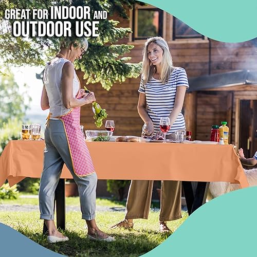 Miniatura 3 de Rollo de plástico para cubierta de mesa para banquetes, Melocotón
