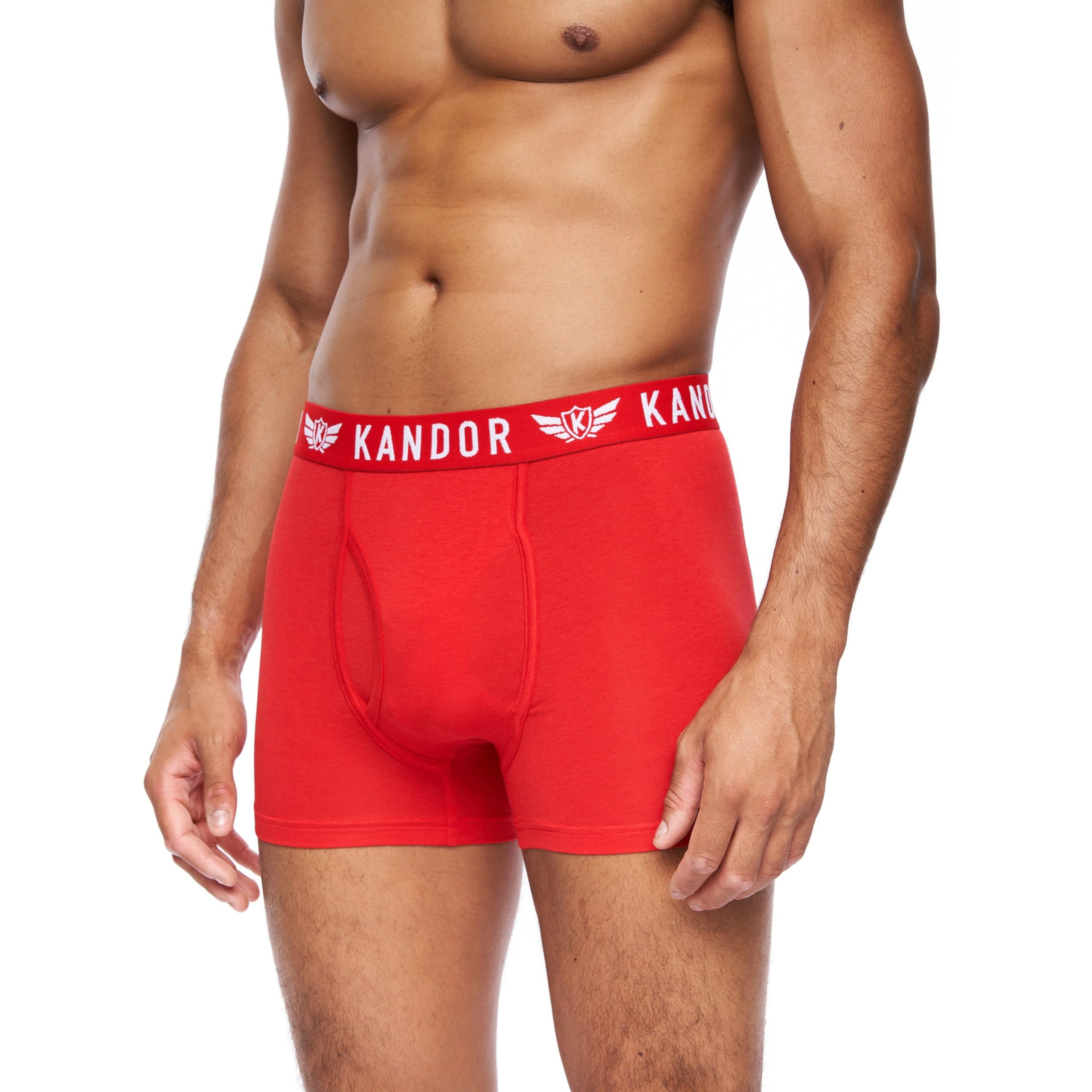 Kandor Herren Bambers Bambus Boxershorts (7er Pack) Premium Bambus-Baumwolle Stretch Unterwäsche Multipack mit atmungsaktivem Stoff & elastischem Bund Größen S-XXL