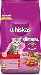 whiskas Ração Whiskas Carne E Leite Para Gatos Filhotes 10 1 Kg