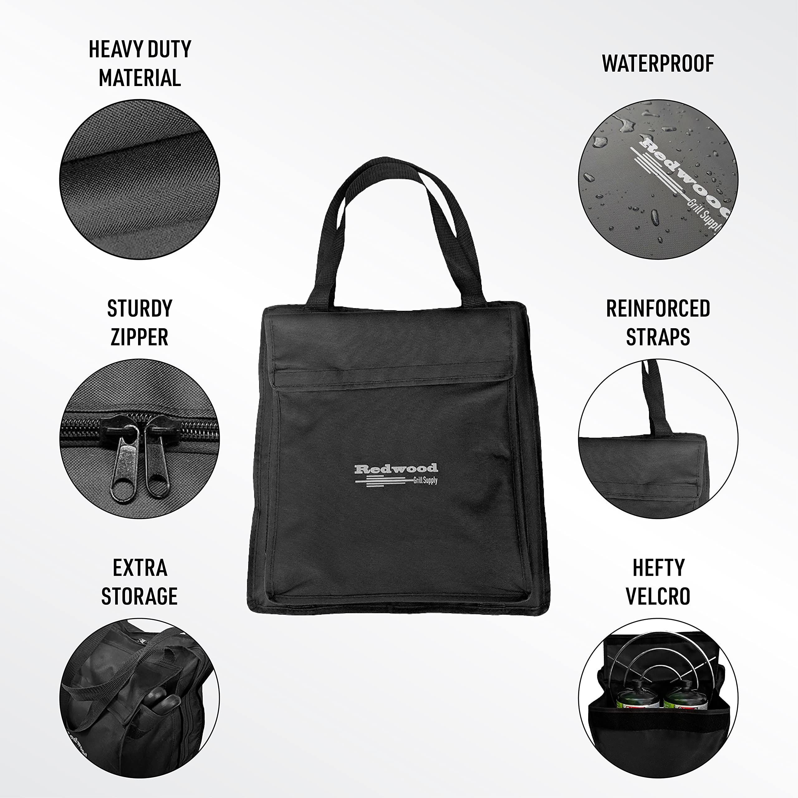 Swaptop Carry Case for Coleman Roadtrip Grill Accessories Outdoor Use,  Heavy Duty Organizer for Half Griddle, Spatulas, Propane Bottles, and Grill