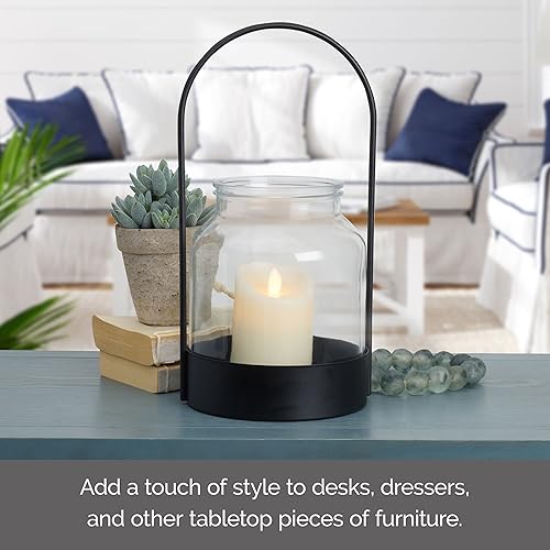 Miniatura 9 de Elements Soporte votivo de mosaico de vidrio de 4x4x4 pulgadas, muestra cera o vela sin llama