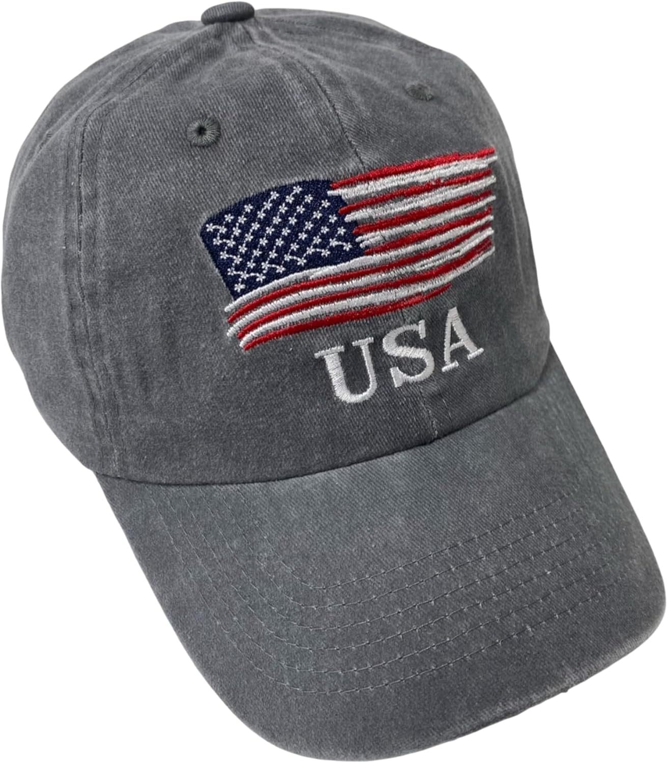 Unisex Vintage Cotton Washed Embroidered Baseball Cap