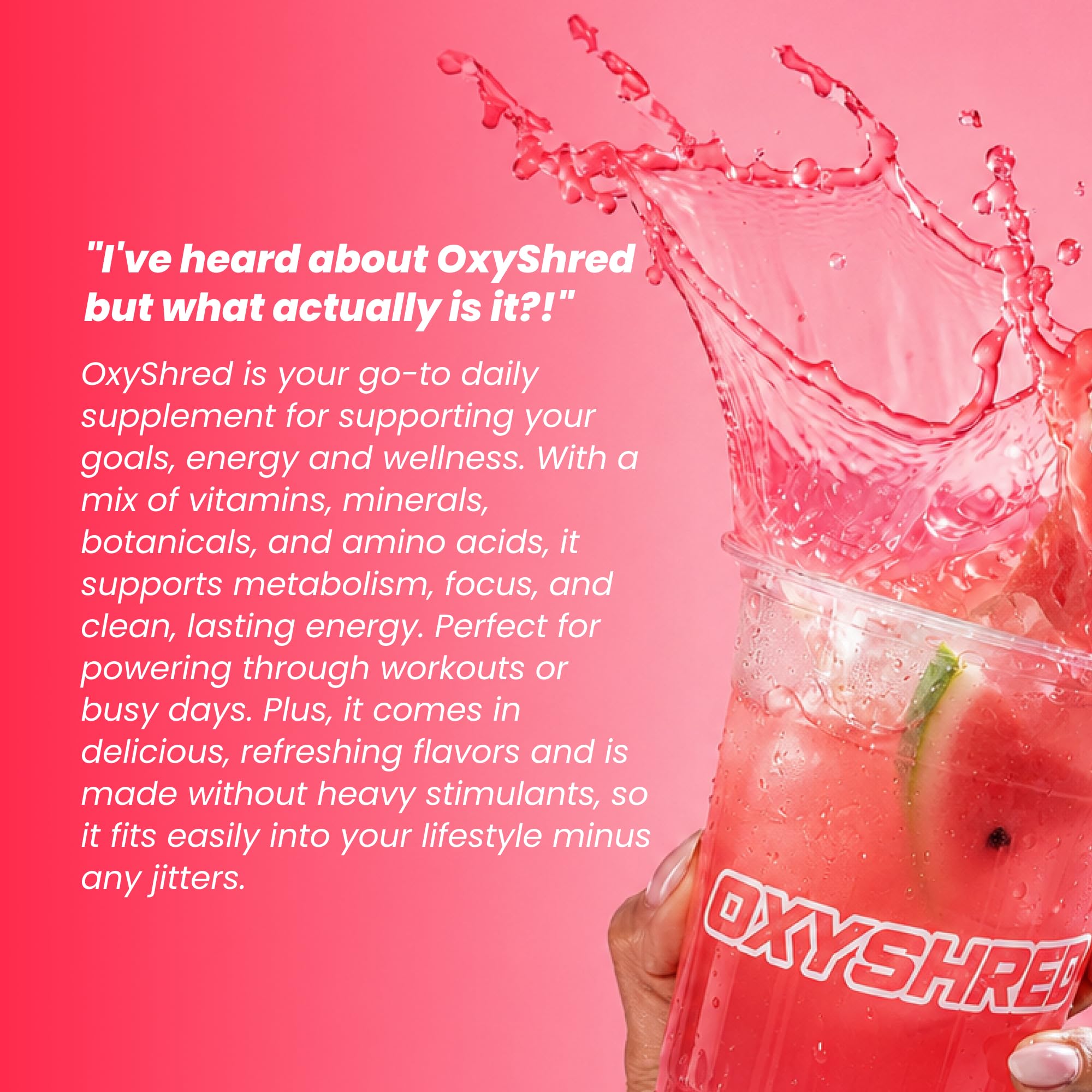 EHP Labs OxyShred Pre Workout Powder - Juicy Watermelon, 33 Servings — Amazon image 4