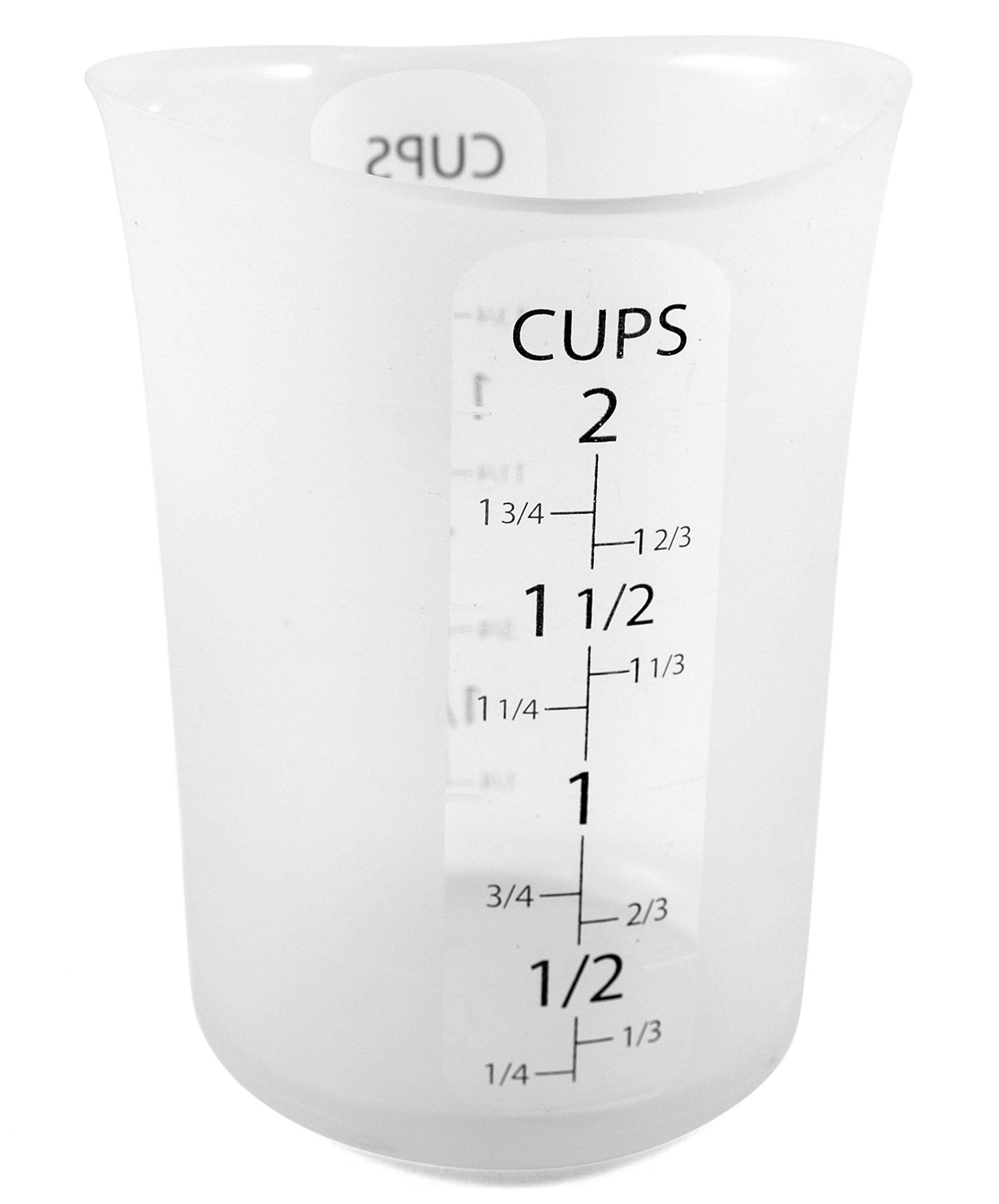 iSi 2 Cup Flexible Silicone Measuring Cup - Highly Ranked and Recommended by Cooks and Bakers