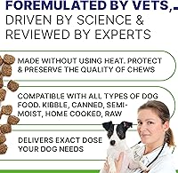 Vista 4 de ADVANCED Suplemento de cáñamo para cadera y articulaciones para perros, glucosamina para perros, golosinas para aliviar el dolor