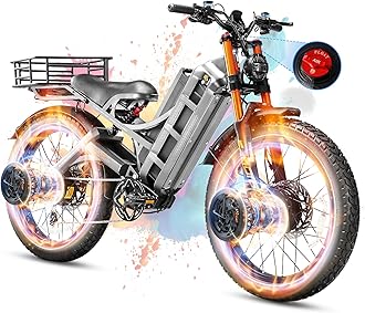 eAhora 2025 Romeo Pro 3/2 50-46Mph Electric Bike for Adults 5600W/4000W/2500W Dual Motor Ebike 60V/80Ah 52V/70Ah Long Range Fat Tire Full Suspension Electric Mountain Bicycle