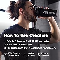 Vista 18 de Optimum Nutrition Monohidrato de creatina micronizada en polvo, sin sabor, 60 porciones, 10.58 oz (el embalaje puede variar)