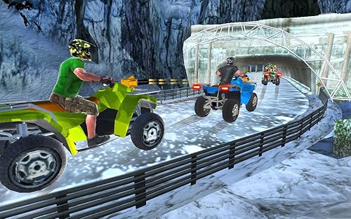 Uphill ATV Quad Bike Traffic Racing