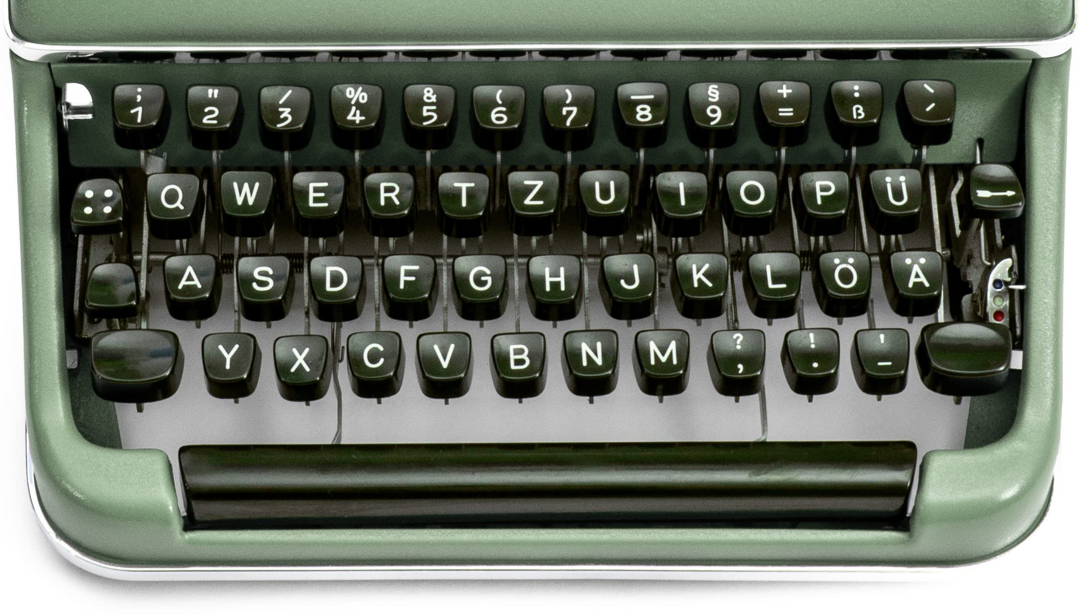 Generisch Mechanische Schreibmaschine pastellgrün - voll funktionsfähige Vintage Schreibmaschine mit neuem Farbband