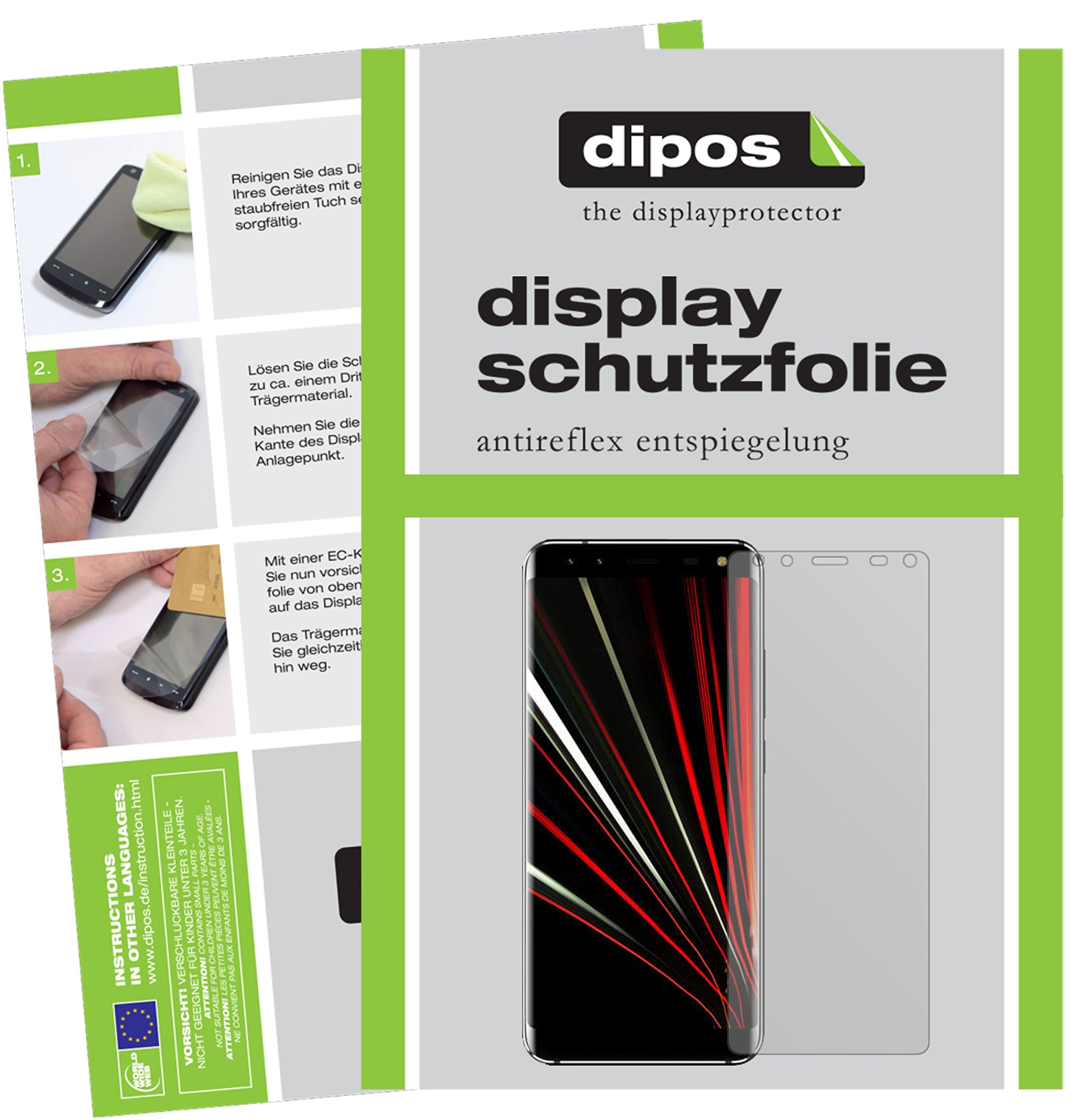 2x Pellicola per Leagoo T8s Protettiva Protezione Schermo Antiriflesso dipos