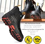 CSA Bottes de sécurité pour hommes Bottes d'orteils composites Bottes en cuir de vache Bottes pour la construction Chaussures de sécurité