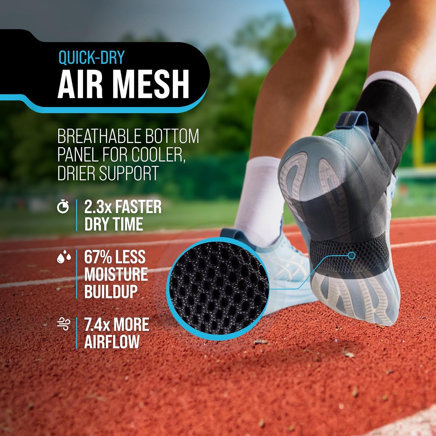 Z ATHLETICS Ankle Brace for Women & Men - Lace Up Adjustable Support with Side Stabilizers for Sprained Ankle, Achilles Tendonitis Relief | Basketball, Volleyball, Running & Sports Recovery - Image 6