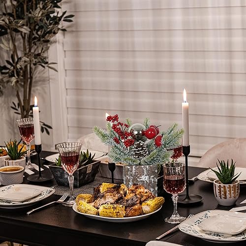 Miniatura 7 de Pequeño árbol de Navidad pequeño con manzanas, árbol de mesa, árbol de Navidad artificial, decoración de árbol de Navidad para fiesta en el hogar,