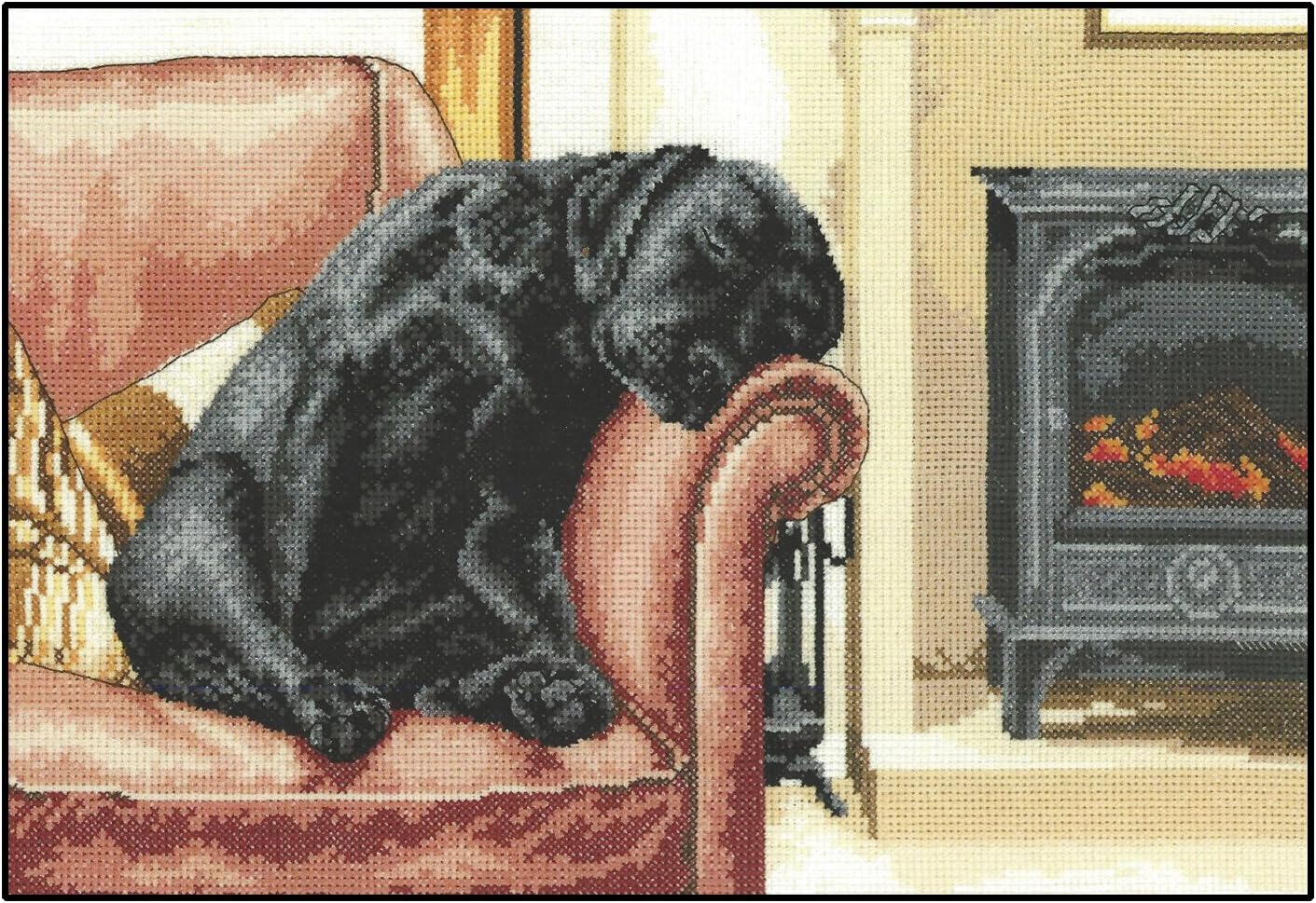 Heritage Counted Cross Stitch kit evenweave Fabric After The Walk, VJAW1417-E, 32x22cm, DIY