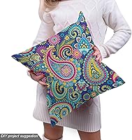 Vista 179 de Ambesonne Tela Geométrica por Yarda, Diseño Monocromo Patrón Abstracto de Líneas Continuas sobre Fondo Liso, Tela de Punto Elástico para Ropa