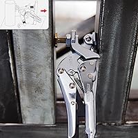 Vista 7 de Strong Hand Tools PE6 Alicates de sujeción de acción inversa Expand-O, presión de sujeción de 500 libras, rango de 1" a 1-3/4", tamaño de 6.5