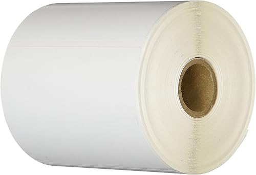 CompuLabel Etiquetas térmicas directas, 4 x 3 pulgadas, blanco, rollo, adhesivo permanente, perforaciones entre etiquetas, 500 por rollo, 16 rollos