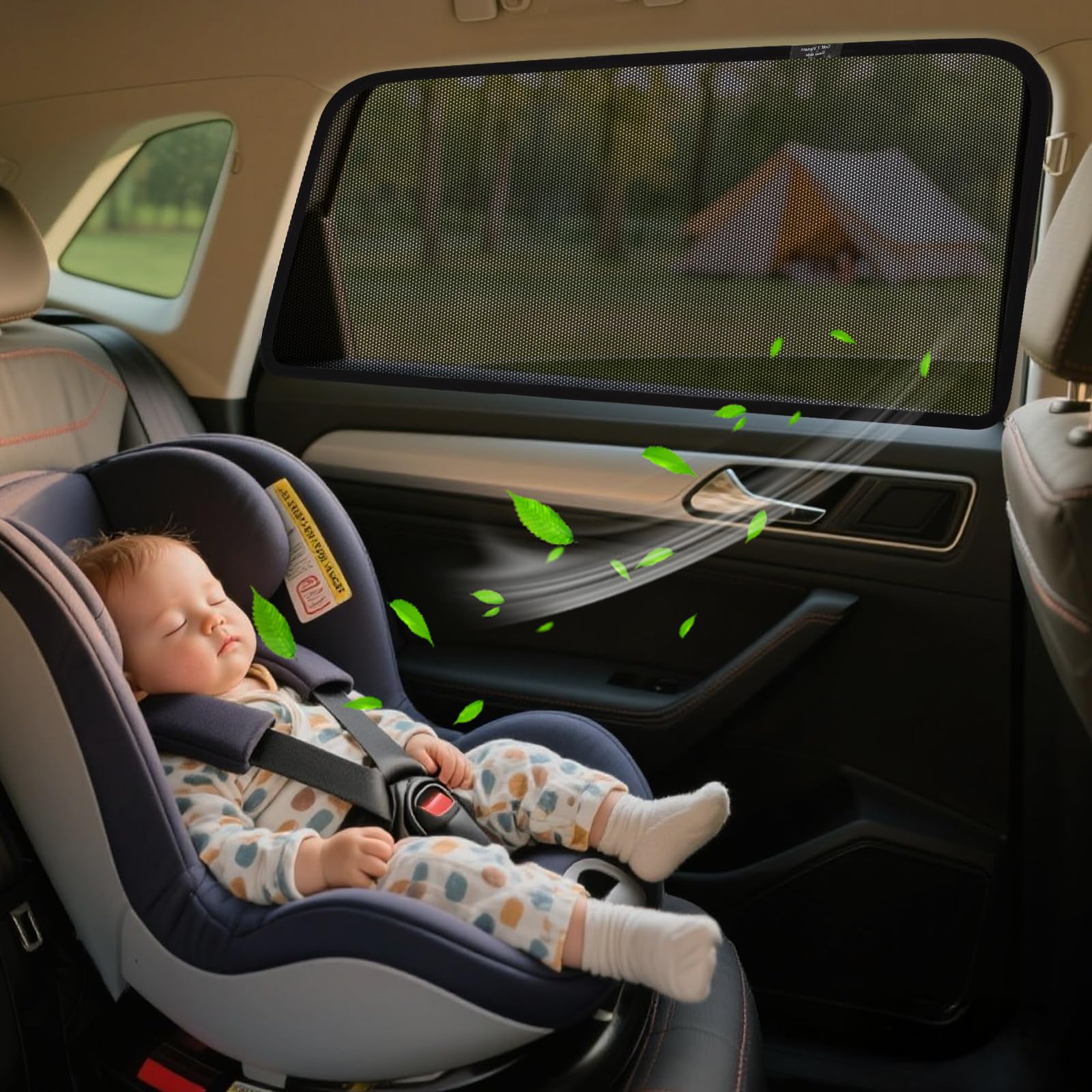 Magnetico Parasole per VW Golf 7 Variant 2015-2021 Finestrini Laterali | 2 Pezzi, Facile Montaggio, Riduce Luce, Finestrini Utilizzabili, Ventilazione, Antizanzare, Pieghevole, Camping, ZATOOTO