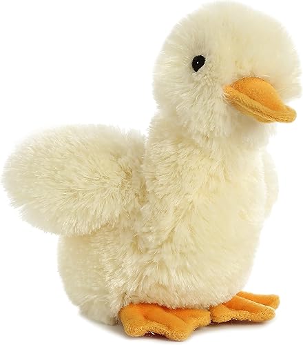 Aurora® Adorable Mini Flopsie™ Patito de peluche – Facilidad juguetona – Compañeros atemporales – Amarillo 8 pulgadas
